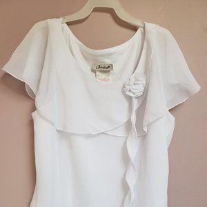 Jessica White Sleeveless Top